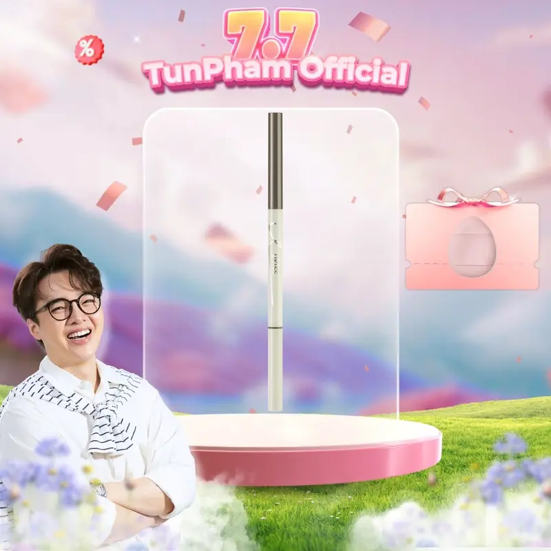 Tun Phạm x [UKISS] UKISS Bút Chì Kẻ Mắt Dạng Gel, 60Mg, Hai Đầu, Với Cọ Kẻ Mắt Siêu Mỏng, Chống Thấm Nước, Chống Nhòe, Lâu Trôi, Cho Người Mới Bắt Đầu Trang Điểm Mỹ Phẩm Nữ Cosmetic Women 0