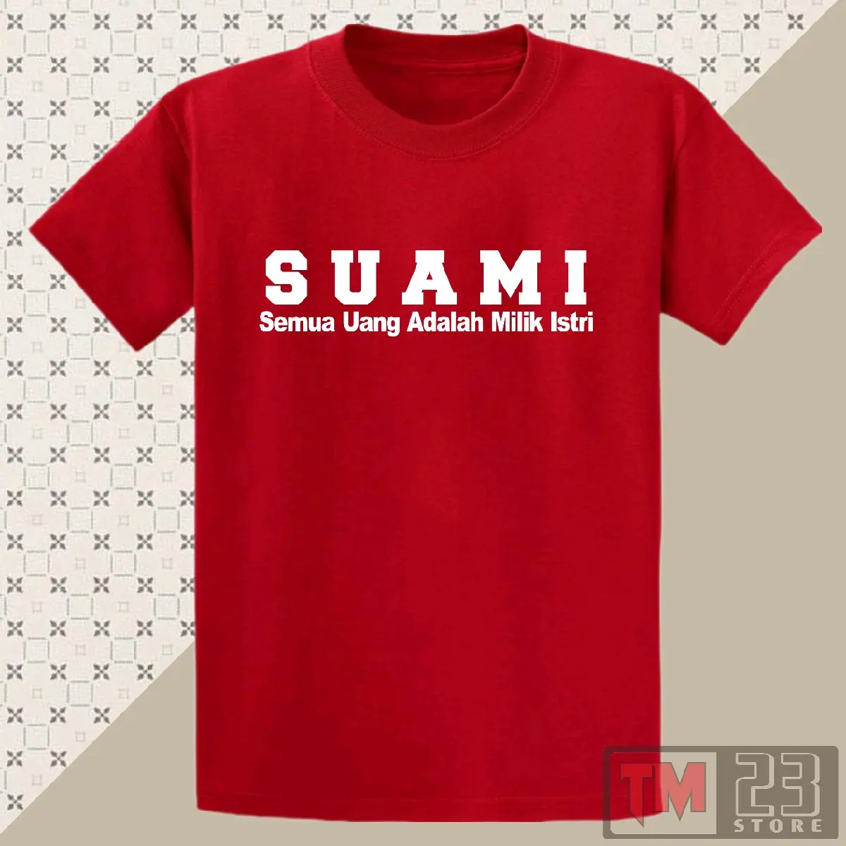 SUAMI Pendek Merah