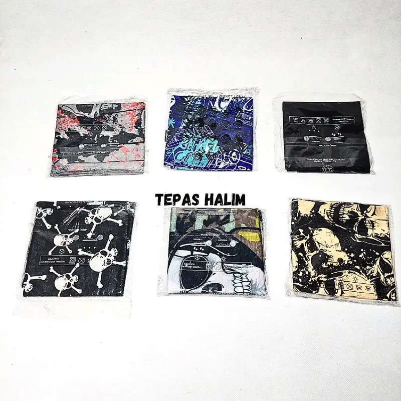 Grosir 12 Pcs Masker Buff Bahan Lembut Multifungsi Serbaguna Melindungi Dari Debu Kulit 2