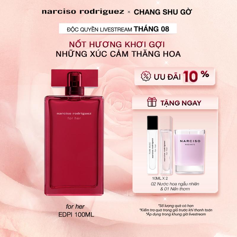 [NARCISO x CHANG SHU GỜ] Nước Hoa nữ Narciso Rodriguez For Her Eau De Parfum Intense 100ml