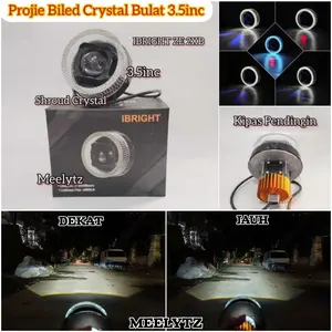 Projie Biled Crystal Ibright ZE 2XB Body Black 3.5Inc Di Lengkapi Kipas Pendingin