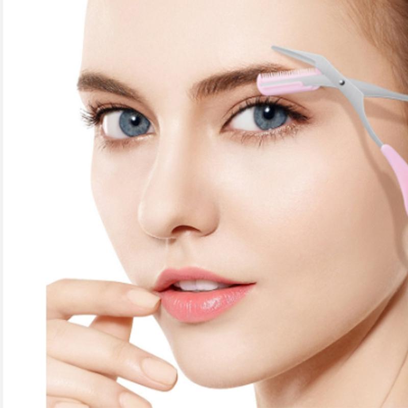 Product Introduction of Beginners' eyebrow sword rescue hand disabled party eyebrows, scissors, beauty cutting, eyebrow cutting, eyebrow cutting, autumn and winter makeup, cut -off eyebrow comb, portable festival makeup DIY beauty tool Cosmetic 5