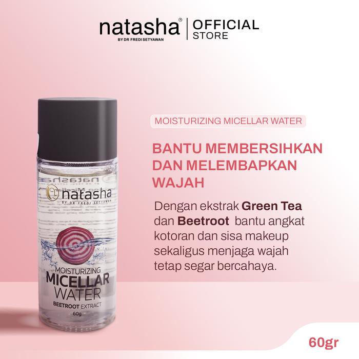 Gambar Natasha Micellar Water Moisturizing 60gr - Bantu Membersihkan & Melembapkan Wajah dengan Ekstrak Green Tea & Beetroot dari Natasha Skincare Kota Administrasi Jakarta Barat Tokopedia