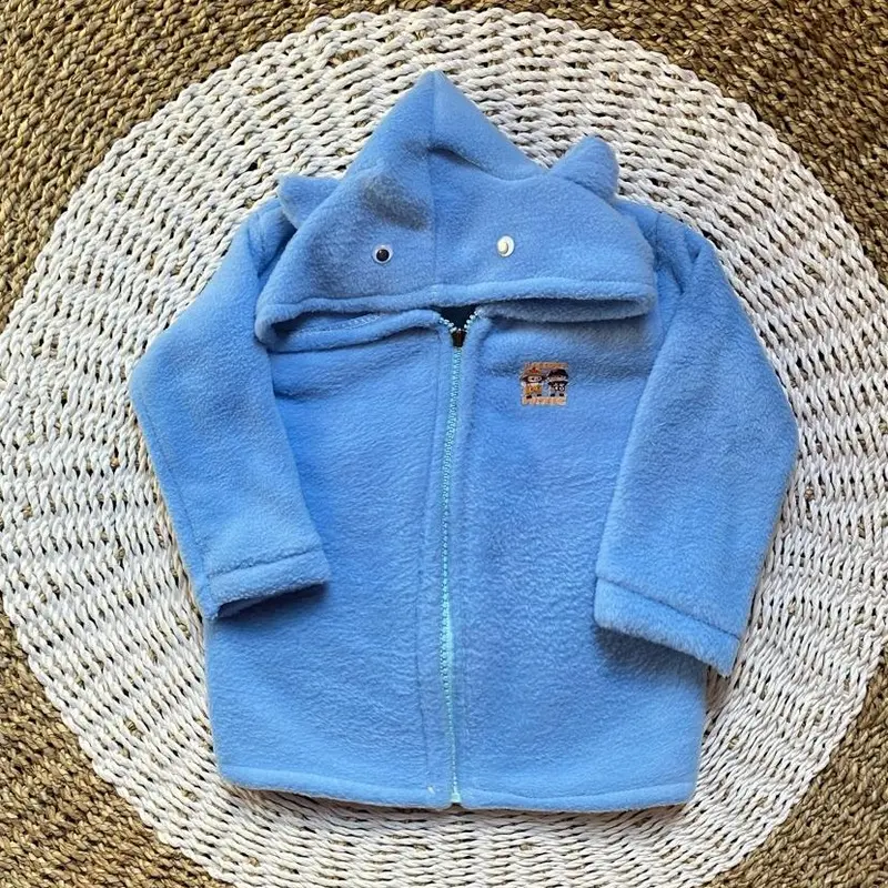 Jaket bayi bulu hangat cewek cowok jaket Bayi Lembut sleting hangat tebal Lengan Perempuan Laki-Laki 0-1 Thn 3