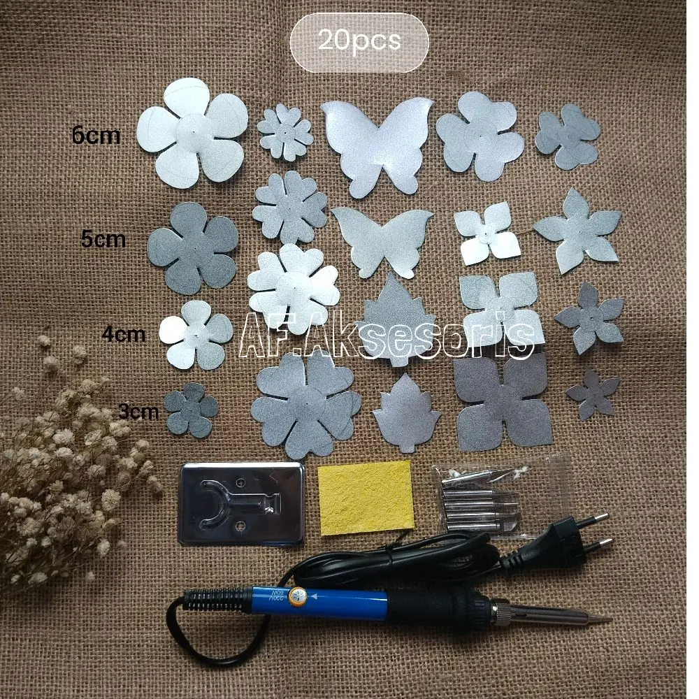 Solder 5mata/plus cetakan bunga 20pcs