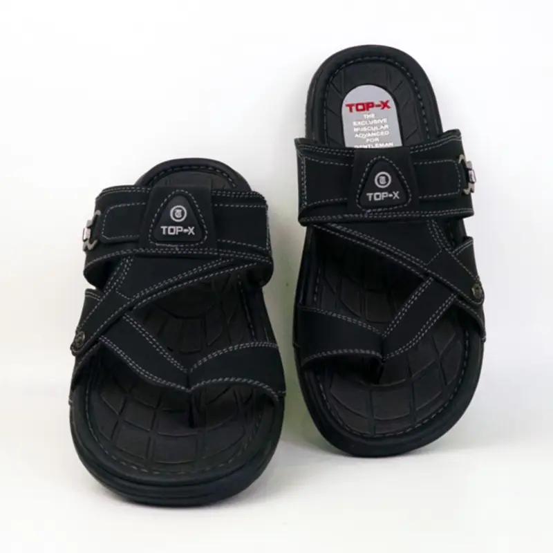 Sandal Pria Sandal Jepit Slop Pria Kulit Premium Sendal Cowok Dewasa Import Terlaris 2024 8