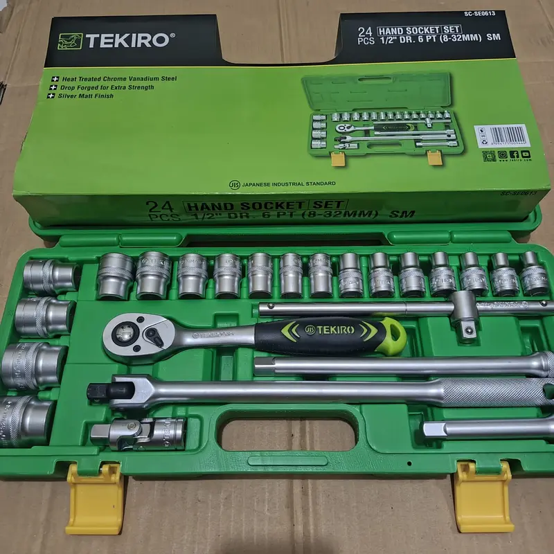 Kunci Sok Set 6 Pt Isi 24 Pcs 8 - 32Mm Tekiro Spt Multipurpose Combination Socket Wrench Set 3