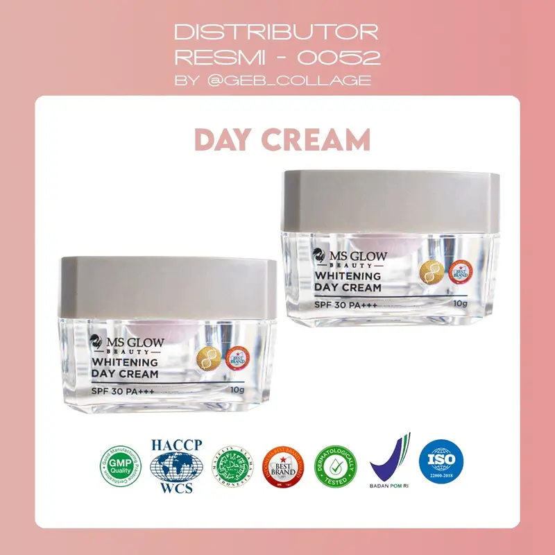 Msglow Daycream Perawatan Wajah Mencerahkan dengan SPF 30 Anti Komedogenic 3