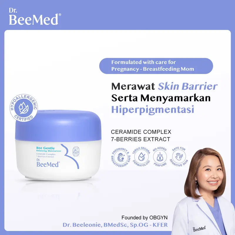 Dr.BeeMed Bee Gentle 4pcs Set Facial Cleanser 60ml + Bee Gentle Balancing Moisturizer 20g + Bee Gentle Moisturizing Body Lotion 200g + Stretchmark Cream 100g 2