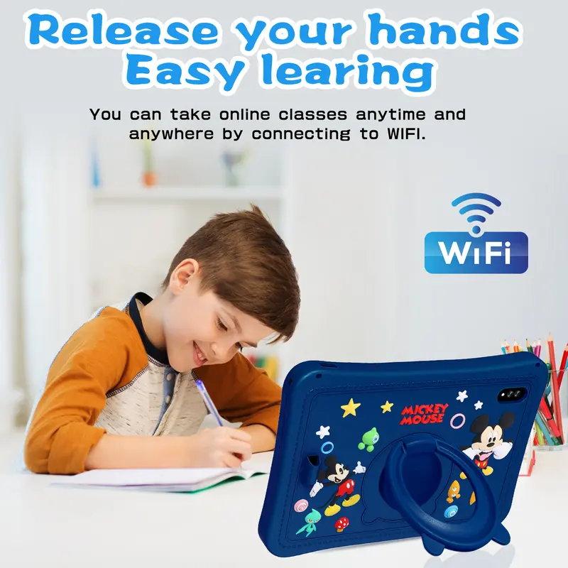 【Hancdon】Tablet Edukasi Anak Dengan Kemasan Tas/Tablet Android Untuk Belajar Anak/Tablet Aipet Anak Murah Layar Sentuh 7/10 inch Wifi/Bluetooth ipad  anak Toy komputer  anak/tab untuk anak/tablet android murah/tablet android anak Game Hadiah Permainan 4