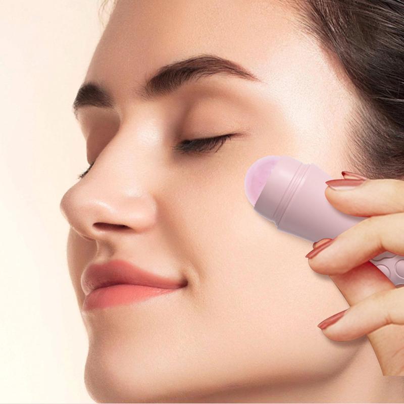 Product Introduction of 2/1Pc Natural Rose Quartz Ice Roller for Facial Skin Care Reusable Washable Face Massage Tools for Summer Home Skin Care Tool 15