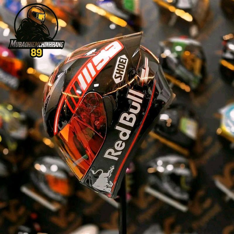 Mũ Bảo Hiểm Full Face Royal M138B Tem Red Bull - Thiết Kế Độc Đáo, Góc Cạnh, Cool Ngầu Hơn Helmet mũ  fullface