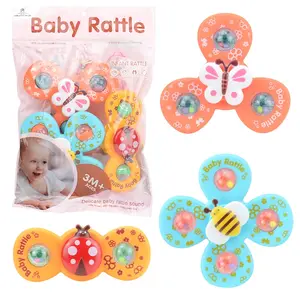 Adida Toys Mainan Spinner 3Pcs Set Anak Pop It Mainan Putar Genggam Sensor Bayi Rattle Teether