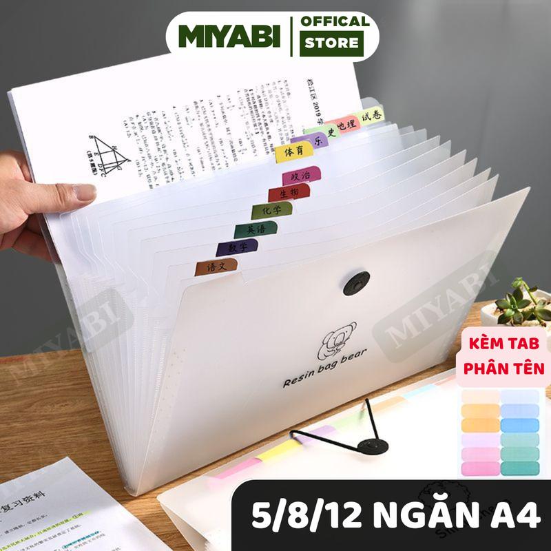  Túi đựng tài liệu nhiều ngăn a4 trong suốt - 12 ngăn -  nhựa pp - túi đựng tài liệu a4 khóa dây giá sỉ - cặp đựng tài liệu nhiều ngăn  kẹp file tài liệu  bìa đựng tài liệu a4 