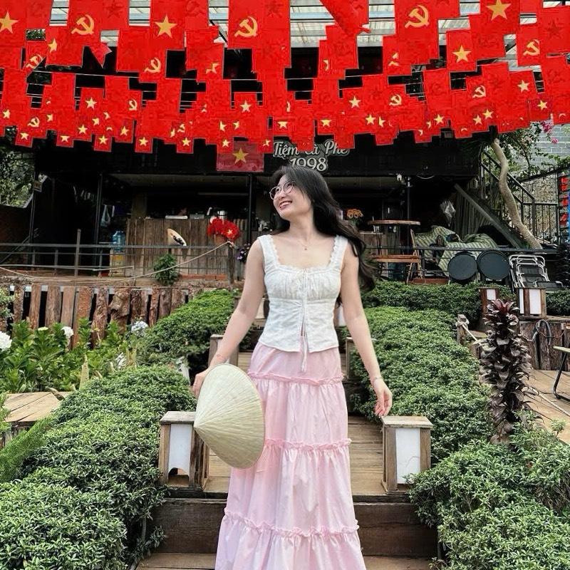 [Form Nhỏ] Áo Kiểu Ren Chất Boi Thêu, form nhỏ nên tăng size Có size S, M, L, size nhỏ hơn áo bình thường 1 xíu nhé ạ [MHS] 5