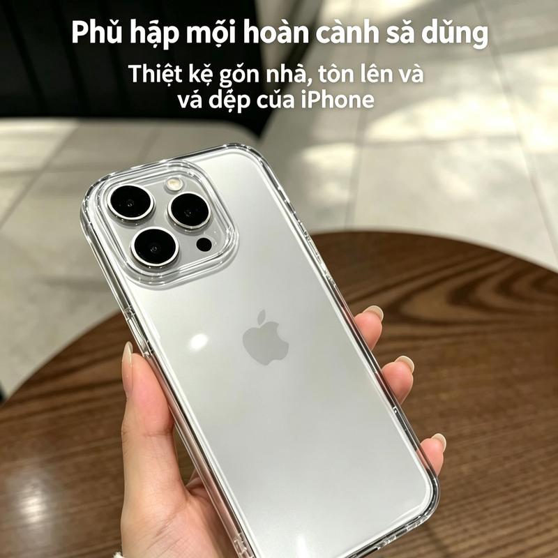 Ốp lưng điện thoại TPU với đèn bảo vệ cho màn hình 6.1 - 6.7 inch unisex chống rơi dành cho Apple 15 15PRO 15PROMAX 16 16PRO 16PROMAX 17 17PRO 17PROMAX Ốp lưng trong suốt họa tiết không gian