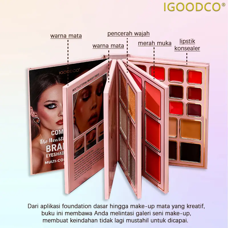 IGOODCO 78 color eye shadow board series matte flash multi-color palette Eyeshadow 1