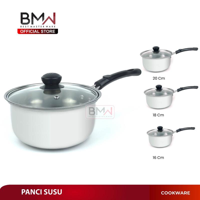 1 Pcs Panci Susu Stainless Steel Milk Pot Panci Sup Soup Pot Milk Pot Gagang Multifungsi Uk 20 cm 3