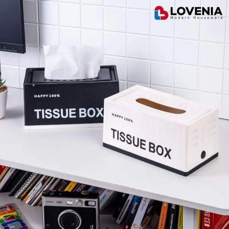 Ab Grosir - LOVENIA Kotak Tisu Kontainer Motif Rotan Desain Unik Bahan Tebal Warna Cantik Ungu Hijau Pink Fungsi Praktis untuk Meja Rapi