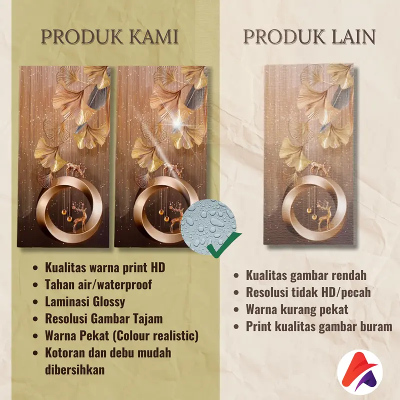 HIASAN DINDING 3 IN 1 ( 20X30 ) ABSTRAK DAUN KERTAS AESTHETIC PAJANGAN DINDING DEKORASI DINDING PAJANGAN KAYU PAJANGAN DINDING Gantungan Paku 3