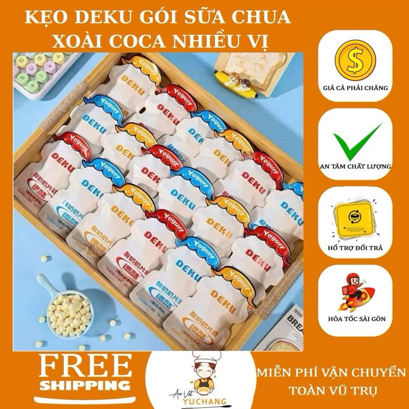 Kẹo Sữa Chua Deku Gói Vị Sữa Chua CoCa Xoài - Ăn Vặt YuChang