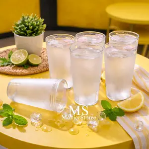 PAKET 6/12 PCS GELAS TEBAL MIKA AKRILIK 420ML GELAS ES TEH DAN TAHAN PANAS