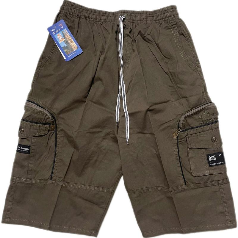   TEM ĐÔI  Quần Lỡ Kaki Trung Niên HT12  Chất Vải Kaki Lụa Cao Cấp Không Xù Lông Không Ra Màu Quần Túi Hộp Nam Cotton Kem Menswear Có Túi Quần Short Thun Size L-5XL 