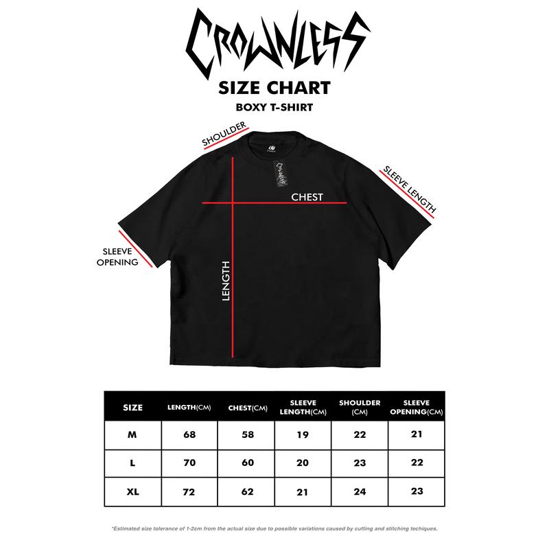 Product Introduction of Crownless Boxy Fit PLEASURE White Kaos Oversized Pria dan Wanita Tshirt Oversize Cotton Combad 20s 0