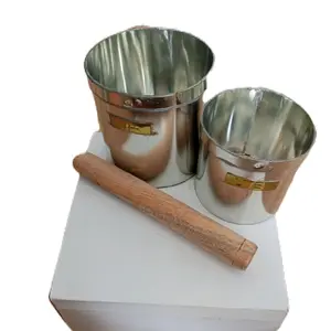 Literan / takaran beras 1 set 1/2 liter dan 1 liter 1 set rol perata Kitchenware