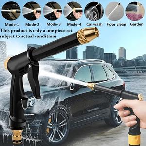 家庭用高圧水鉄砲、高圧洗浄機（ハンドヘルド）、車洗うスプレー、キッチン・バスルームの掃除ツール、庭作業用のロングポールノズル、ロングハンドル魔法掃除アイテム、庭作業の灌漑・散水ツール。サマーバ이브