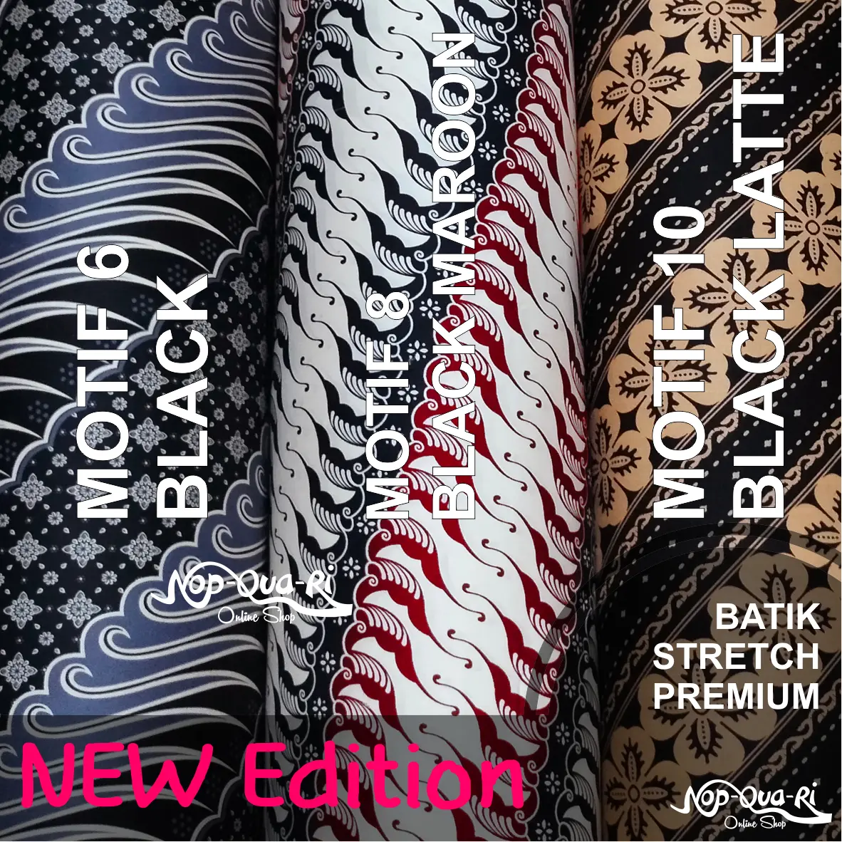 Kain Batik Katun Premium - Katun Jepang Stretch Bahan Baju Kemeja Tunik Kebaya - Per 0,5m Panjang