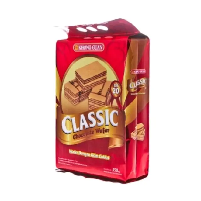 Khong Guan Classic Chocolate Wafer 360gram isi 20 pcs Snack Biskuit 0