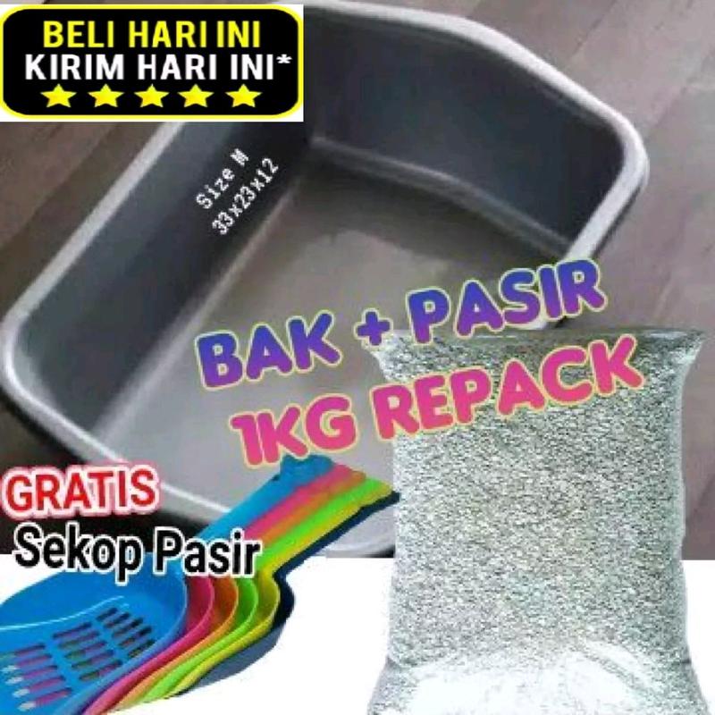 Cat Litter Box Kucing Kitten Adult Bak Pasir Kucing Anjing Tempat Pup Kucing Anjing Baskom Bak 1set paket 3 in 1 toilet kucing 0