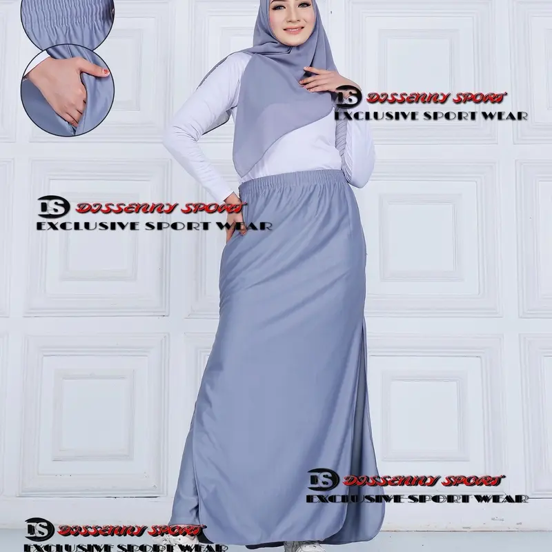 Rok Celana Olahraga Muslim Wanita syar'i/Treining Olahraga Rocela Hitam Dan Abu Polos Panjang Hoodie Panjang Hoodie Panjang Hoodie spandex katun umber yellow 5