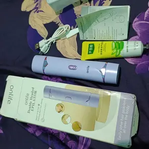 Onlife Alat Cukur Wanita Mini Epilator Shaver Hair Pencukur Bulu Ketiak Desain Kepala Ganda Tahan Air IP67 & Gift Senter Cepat Facial Gatal Halus Kaki Mesin Tangan Wajah