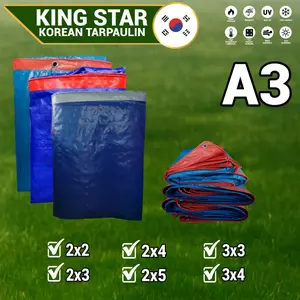 Terpal Korea A3 Ukuran 2x2 2x3 2x4 2x5 3x3 3x4 Tahan Air dan Panas Terpal Tenda dan Jemuran Termurah Camping Hujan Outdoor