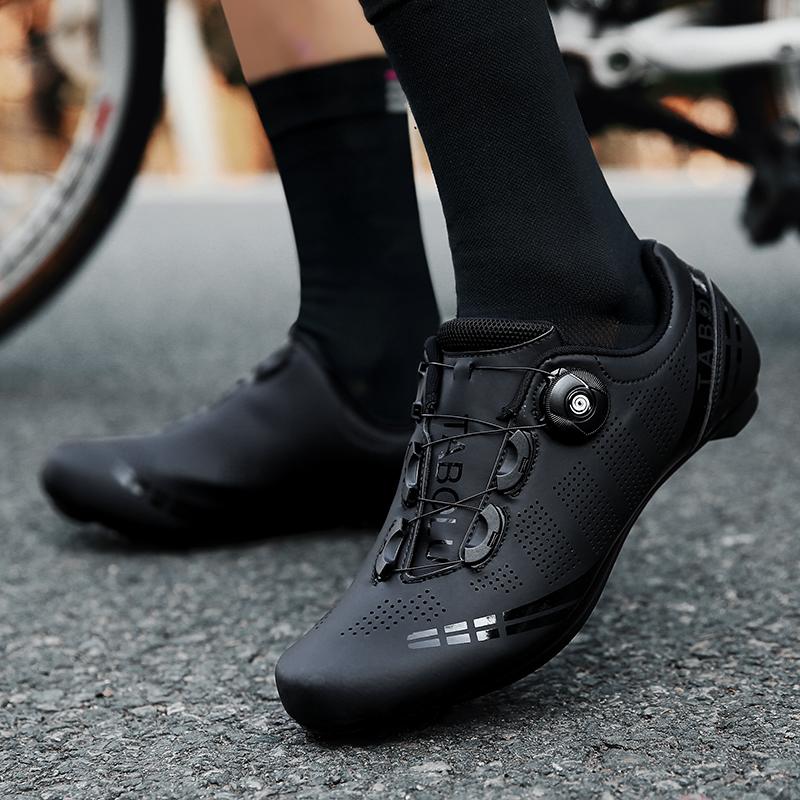 COD Ultralight Carbon Fiber Cycling Shoes Cleats Shoes Non-slip Road Bike Shoes Breathable Self-Locking Pro Racing Bicycle Shoes Cleat Shoes 7