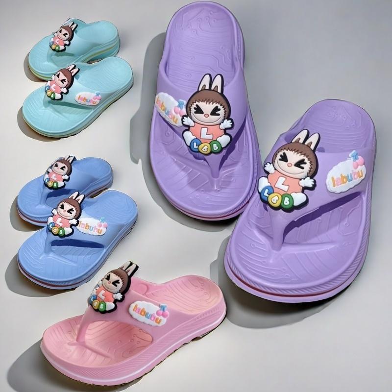 KUBULUN Sandal Jepit Anak Perempuan Musim Panas - Anti Slip, Anti Air, Anti Bau - Cocok untuk Outdoor, Pantai, dan Sepatu Santai. Promo Produk Baru! sandal  baim Fashion