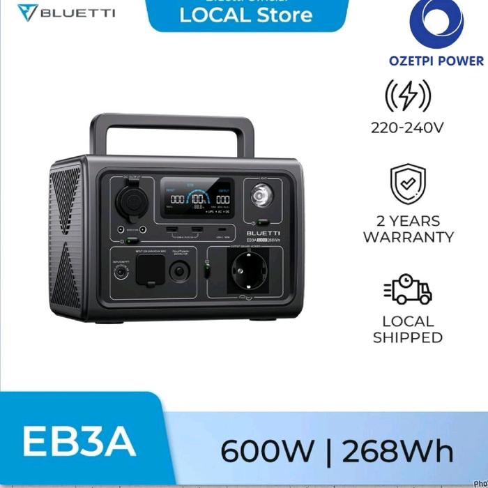 Gambar BLUETTI EB3A, POWER STATION 268WH/600W dari OZETPI POWER BLUETTI INDONESIA Kota Administrasi Jakarta Barat Tokopedia