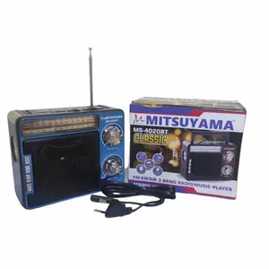 Promo Radio Bluetooth Fm. Am. Sw. 3 Band Mitsuyama Ms. 4020 Bt. Classic.