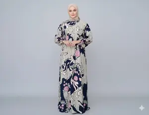Gamis Gaun Terbaru Kekinian Rayon Murah Lebaran Sovia By Leamore Butik