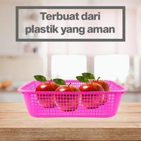 Gambar SHINPO Bakul Segi Plastik Crown Multipurpose Basket Serbaguna SPO-SIP-821XL - Pink dari SHINPO Kota Administrasi Jakarta Barat 4 Tokopedia