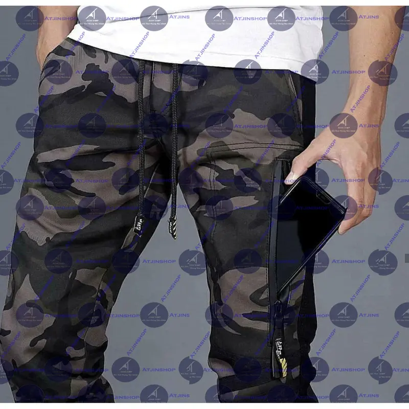 Atjin- Celana Joger Loreng Pria Dewasa Termurah Model Terbaru Tactical Army Commando Katun 1