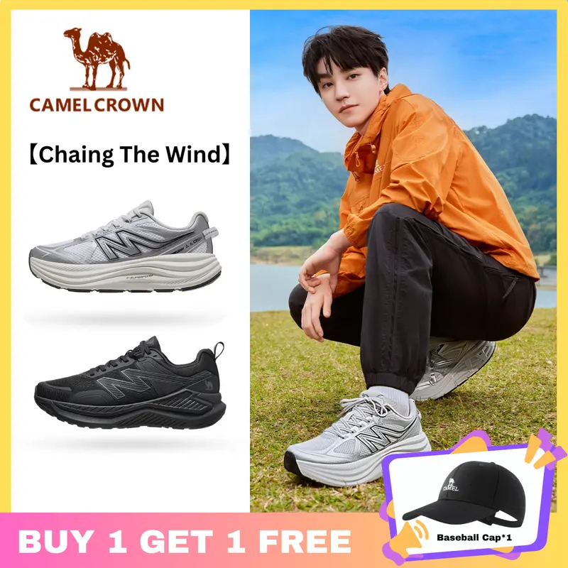 TAIHENG】CAMEL CROWN Men's Shoes 2024 Autumn New Sports Shoe