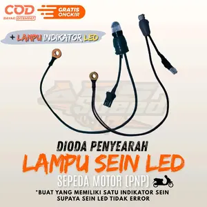 Dioda penyearah Lampu SEIN LED + soket (T10 / T5) - Solusi sein motor LED yang Error