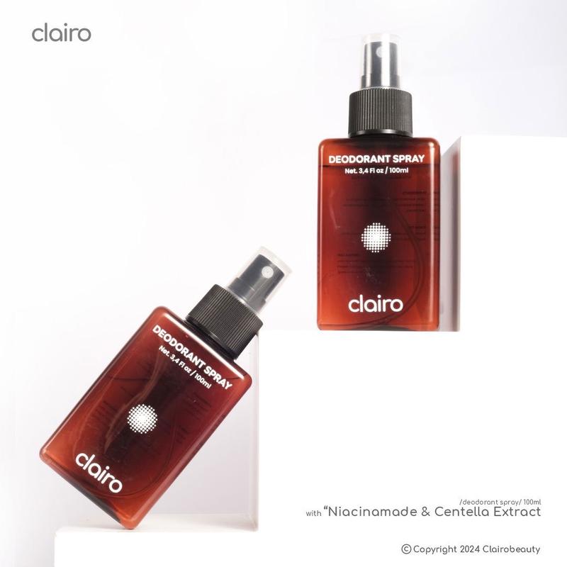 clairo - Natural Deodorant Spray Tawas Ruby Cake With Niacinamide & Centella Extract 100ml deodorant tawas 3