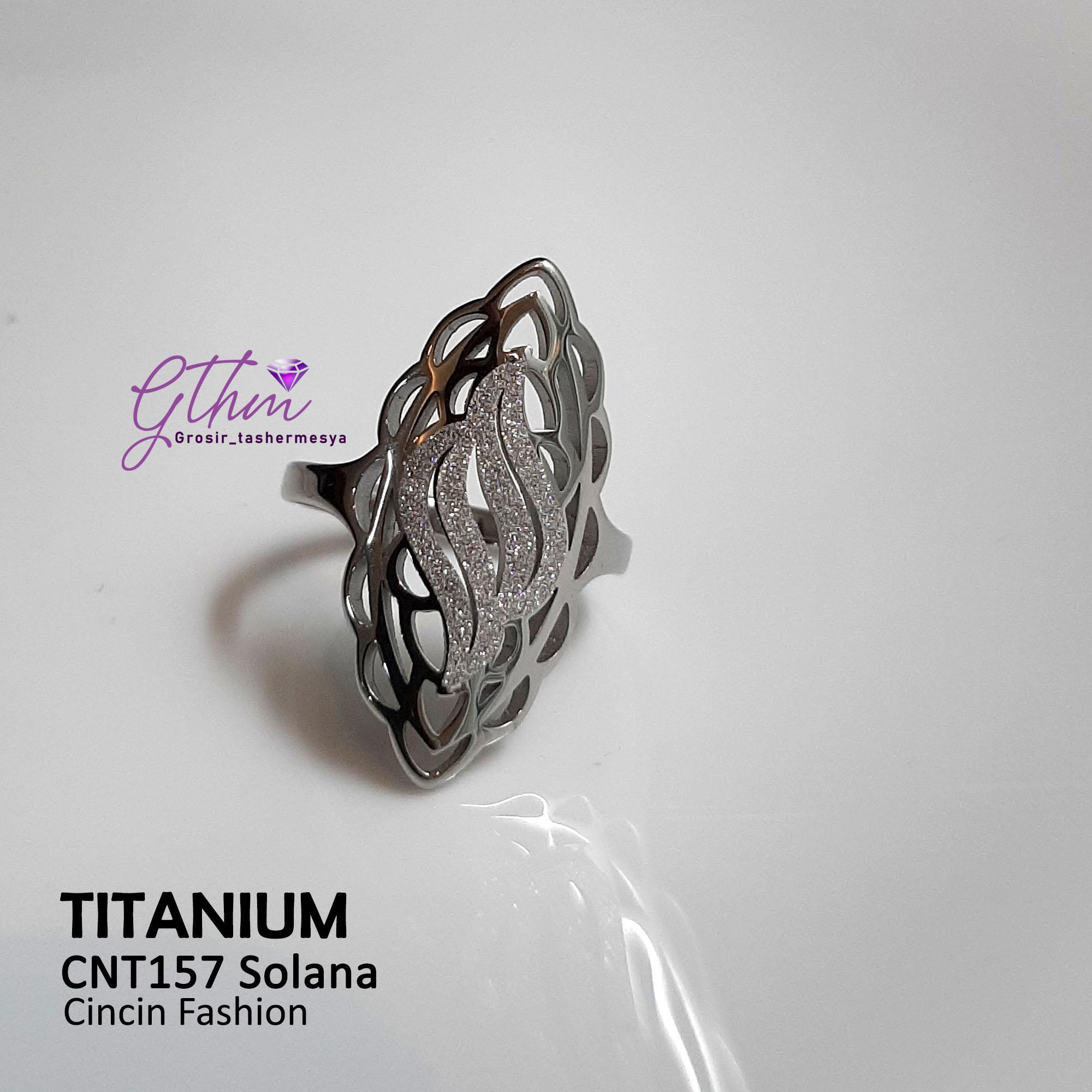 Cincin Ori Titanium Ukir Etnic Model Elegan Keren Kesan Mewah Cocok dipakai pesta kondangan Awet Anti Karat cnt157 Rings