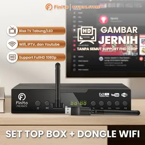 STB+Doungle Digital Finito Plat Besi Anti Panas, Bisa Youtube Sudah Sertifikat Kominfo Dan Sudah SNI, Gambar FULL HD BERGARANSI