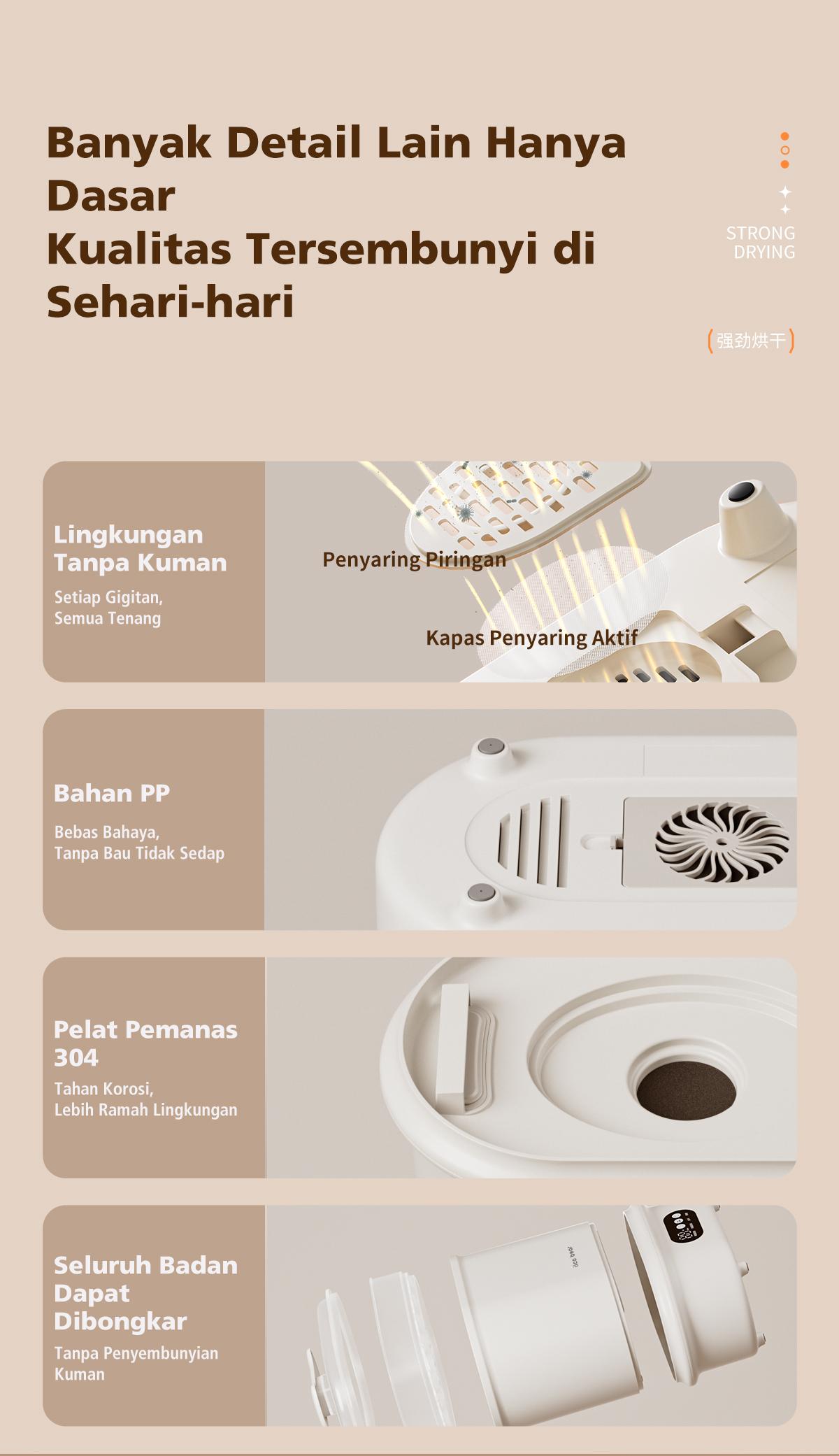 IICOBEAR Sterilizer Botol Bayi 99.9% Anti Bakteri Bottle Pengering Otomatis Kapasitas Besar IICOBEAR Sterilizer Botol Bayi 99.9% Anti Bakteri Bottle Pengering Otomatis Kapasitas Besar