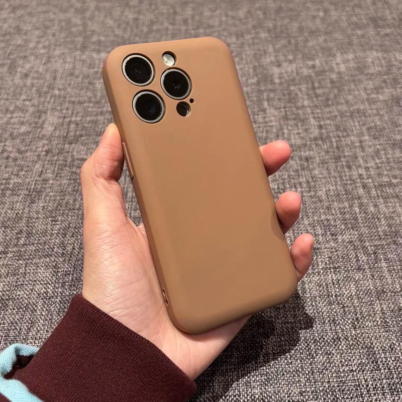 Product Introduction of New pure color simple suitable for 16promaxiphone15 mobile phone case 14pro/13 5